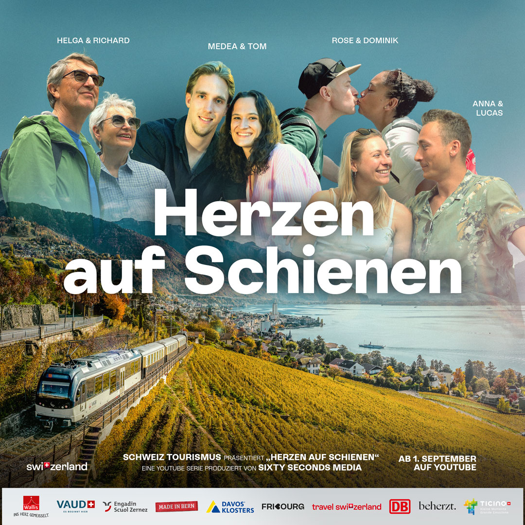 Herzen auf Schienen Plakat